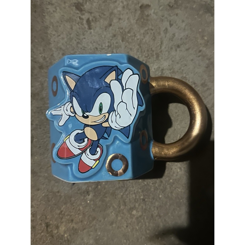 New 2D Sonic Hedhog {Sonic Lets Go} 16oz coffee Cup Movie